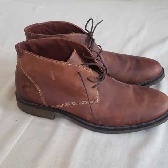 Johnston & Murphy Chukka Boot Mens 13 Copeland Tan Oiled Leather Full Grain main image 7